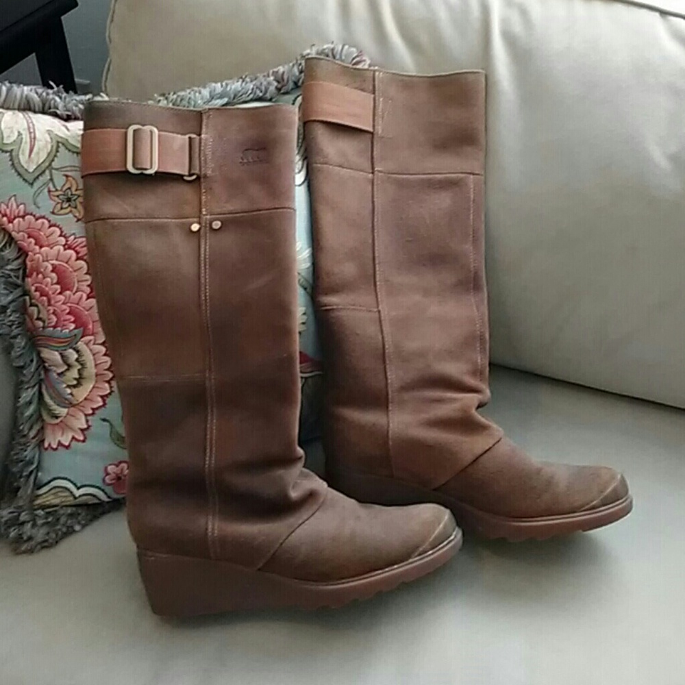 Brown Suede Leather Sorel boots